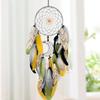 Dream Catcher Hand-woven Colorful Feather Wind Chimes Living Room Bedroom Background Wall Decoration Festival Gifts Home Decor