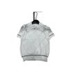 European-Style Luxury Diamond Pattern Knit Top with Lapel - 2026 Summer Arrival