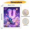 Disney Sleeping Stitch Letter U oil painting art painting kit, handmade diy art painting home wall decoration, cute starry night decor