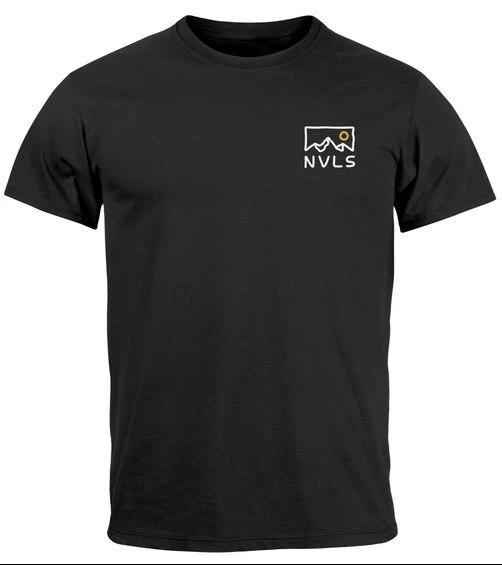 

Men s T-Shirt Print Minimalist Outdoor Graphic Shirt with Mountain Motif- S