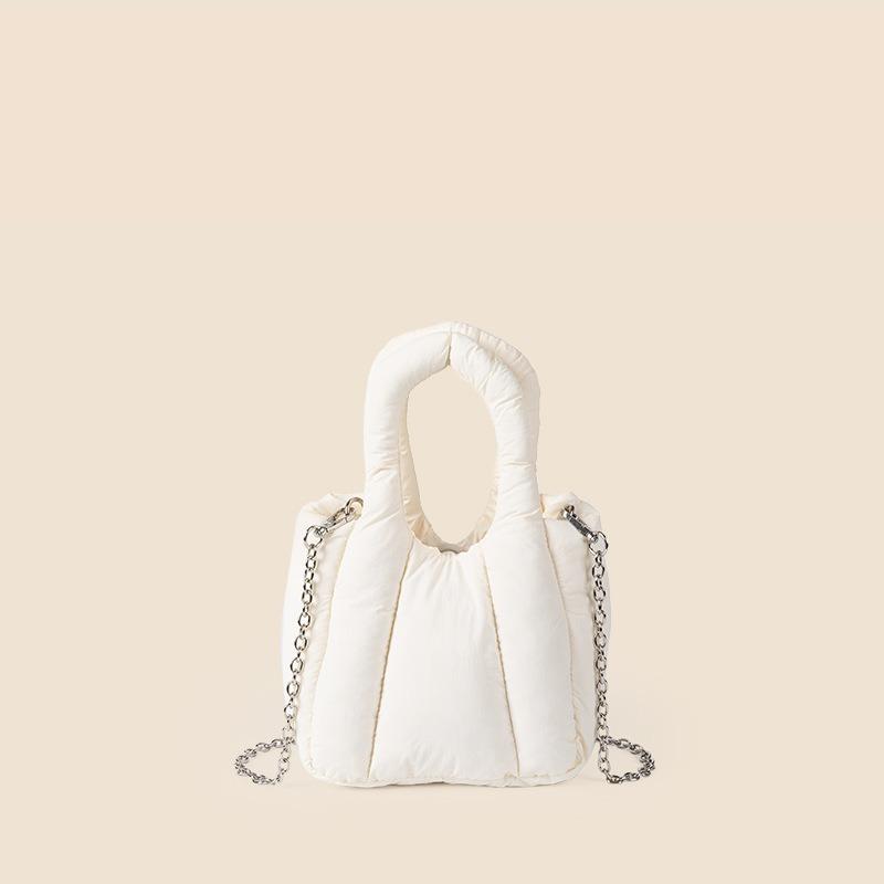 

Сумка Senior Sense Chain Crossbody Bag на одно плечо женская Niche Candy Color с подкладкой из хлопка и пуха бежевый