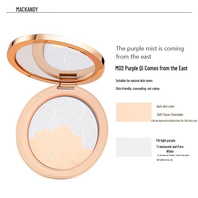 Makeandee Soft Matte Long-Lasting Oil Control Pressed Powder: Dual-Tone Contour & Blush Palette