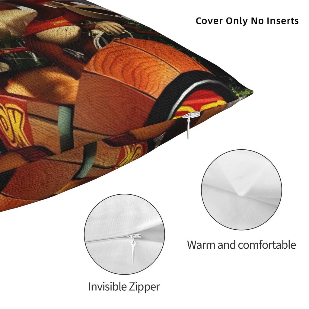 Decorative Pillowcases Donkey Kongs Bananza Games Merch Home  Throw Pillow Case Cover Drop Shipping Multiple Sizes
