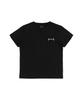 Kikimimi Crop Kitty Small Logo T-Shirt (Black)