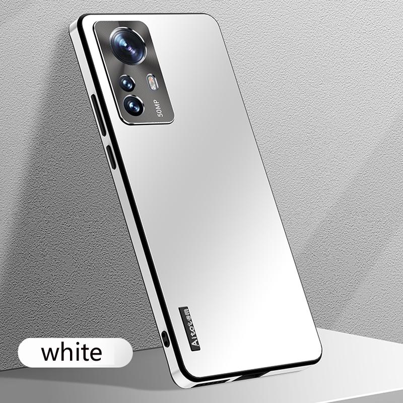 

Чехол для телефона XiaoMi 12 Pro 12X Металлический Магнитный Алюминиевый Сплав Ультратонкий Полностью Защитный Чехол для XiaoMi 12S Ultra Задняя Крышка For XiaoMi 12 белый
