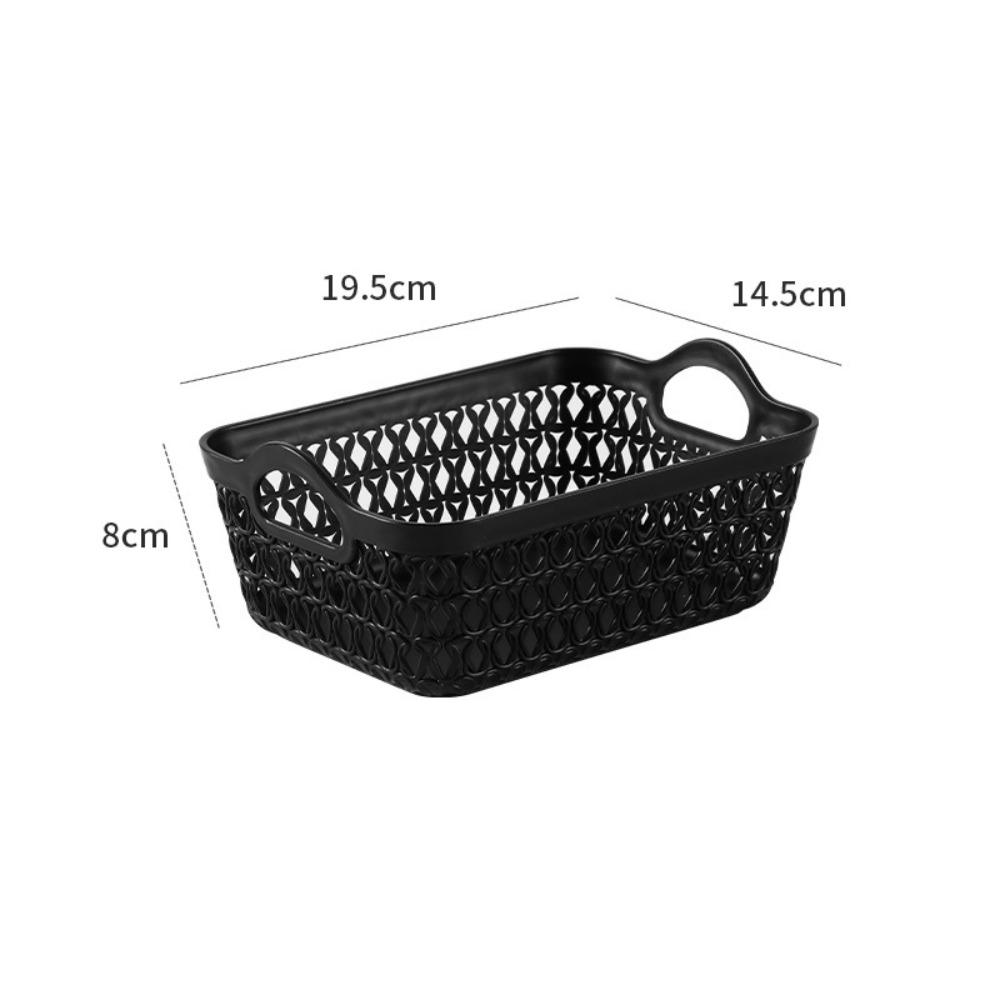

Multipurpose Storage Basket Hollowed Vented Hollowed Plastic Storage Box Simple Style Large Capacity
