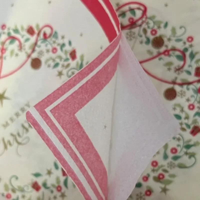 20pcs/Pac 33*33cm 2-Ply Disposable Party Napkin Christmas Pattern