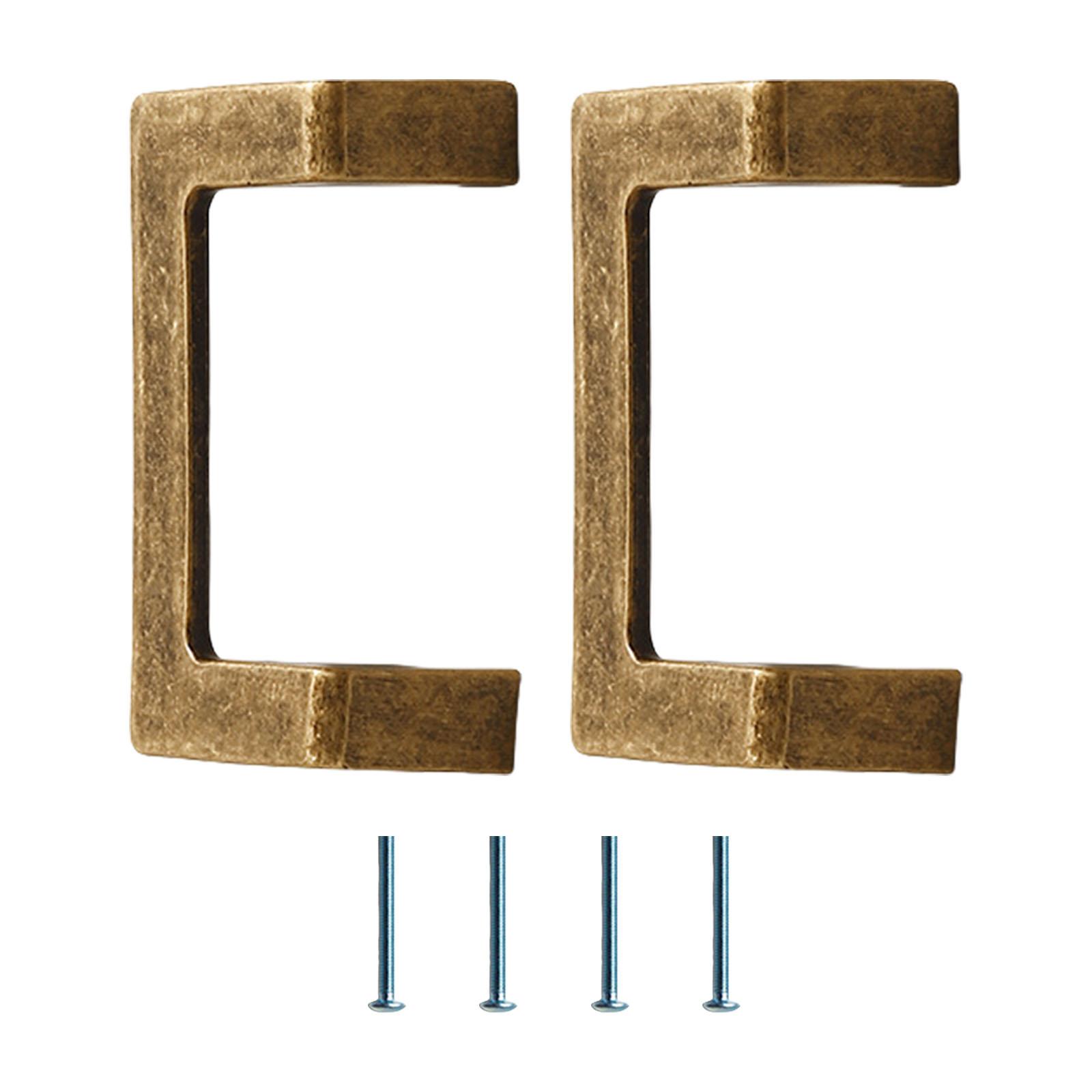 

Пара антикварных латунных мебельных ручек с межцентровым расстоянием Винтажные ручки для ящиков Винтажные ручки для ящиков набор для ванной и комода T1 разноцветный