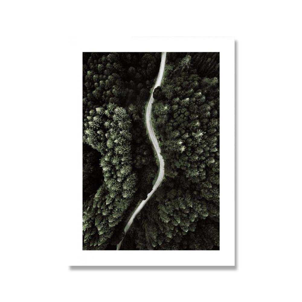 Green Leaf Plant Canvas Painting Botanical Nordic Wall Art Poster and Print Scandinavian Decoration Picture Artwork Home Decor No Frame