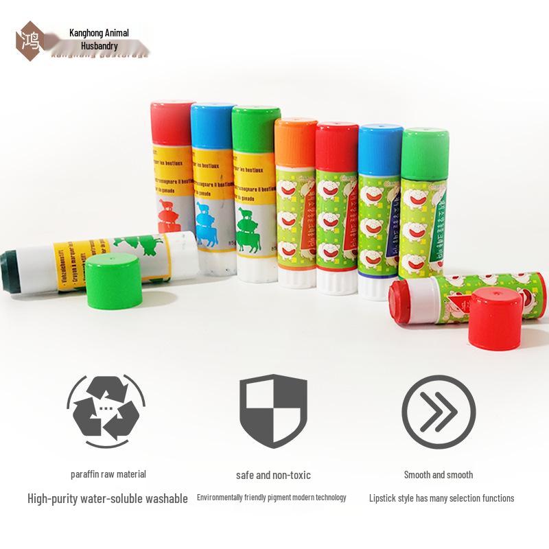 Livestock Identification Crayon for Pigs, Sheep, Cattle - Farm Animal Marker Pen for Husbandry Notes and Marking