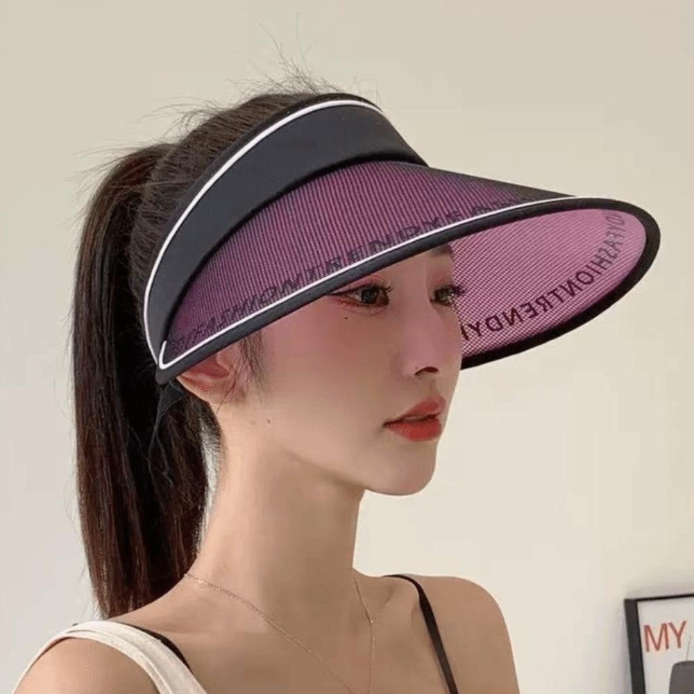 UV Protection Empty Top Visors UPF50+ Beach Hat New Women's Hat for Outdoor Beach