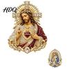 Faith Symbol Brooch Sacred Heart of Jesus Brooch Confirmation Souvenir Christian Accessory