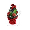 2Pcs Mini Christmas Tree Small Xmas Tree Decorative Tabletop Holiday Room Office Party Supplies Decorative Trees