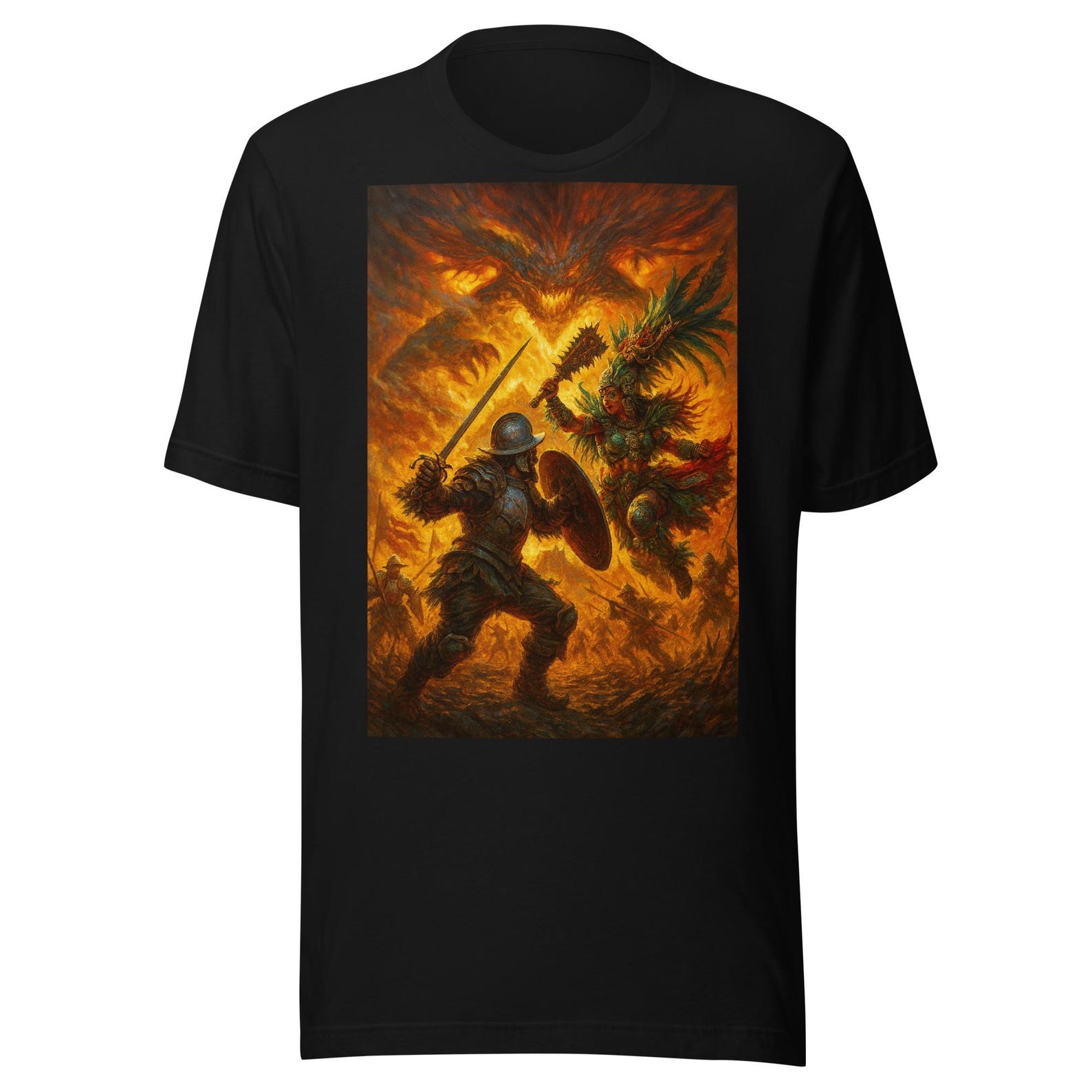 Soldado Espanol VS Aztec Warrior Unisex t-shirt XL