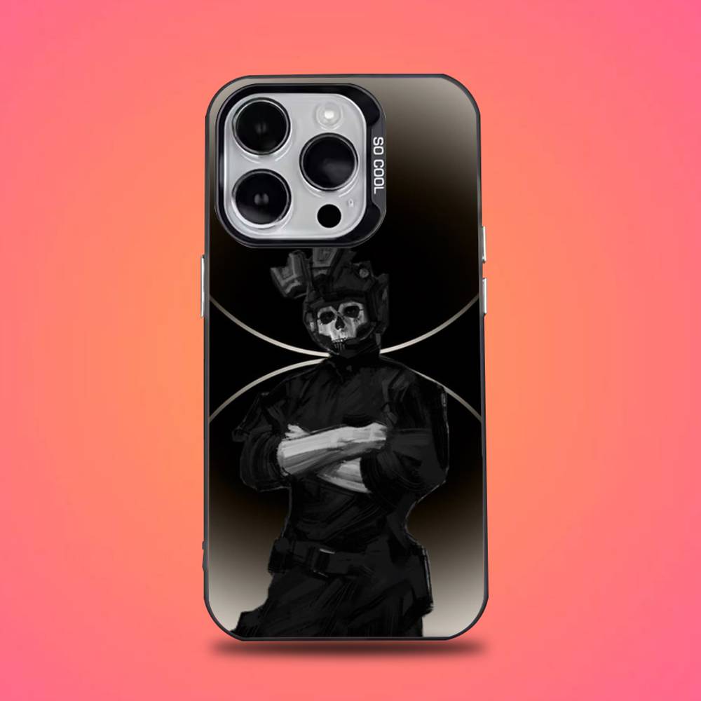 

Simon Riley Ghost Phone Case For iPhone 16,15,14,13,12,11,Pro,Max,Plus,Mini,XS,SE Anti Fall Black Matte Hard Bumper iPhone12