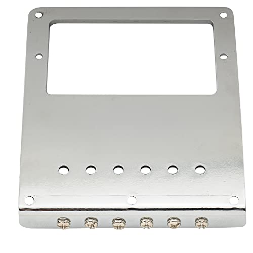 Musiclily Pro 10,8 mm Saitenabstand Telecaster Humbucker Brücke, 6-fach, Edelstahl-Saitenreiter, für TL E-Gitarren, Chrom