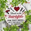 Vintage Barbershop Metal Tin Sign Wall Decor 2D Round 20cm