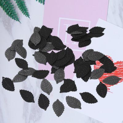 100Pcs Artificial Leaves Realistic Fresh-keeping Colorful Versatile Embossing Mini Fabric Leaves Photography Props