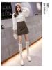 2026 Autumn/Winter Matte Frosted Coffee PU High Waist A-Line Midi Skirt