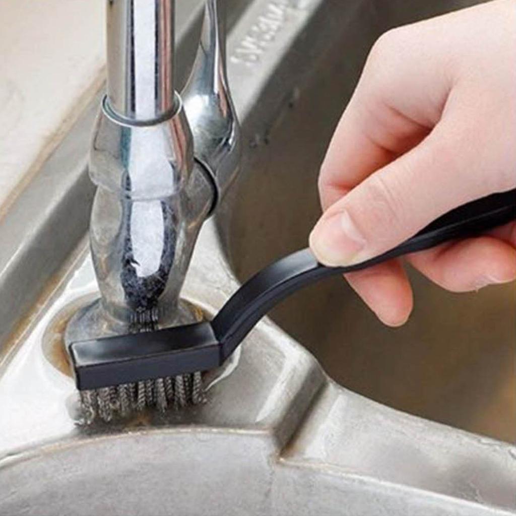 7-Inch Mini Stainless Steel Rust Brush Removal Steel Wire Cleaning Polishing Detail Metal Brush Cleaning Tool Household Kit