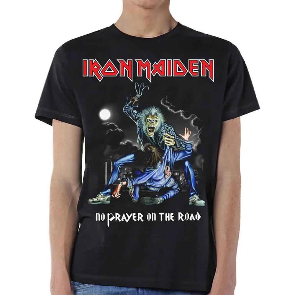 

Классическая рок-метал группа футболка Rockoff Trade Мужская футболка Iron Maiden No Prayer On The Road, Черная 2XL