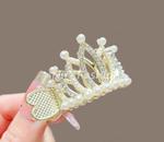 

High ponytail clip fixed artifact women s pearl crown hair clip hair accessory women s hair clip hair accessory Size fits all