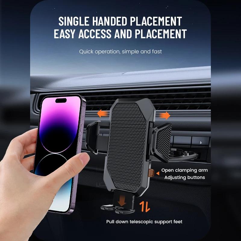 CD Slot Car Phone Holder Gravity Auto Lock Mount 360° Rotation Universal Smartphone GPS Navigation Cradle