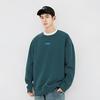 Levis Loose Fit Printed Ribbed Crew Neck Long Sleeve Sweatshirt Men Sweatshirt Peacock-Blue 0019C-0001
