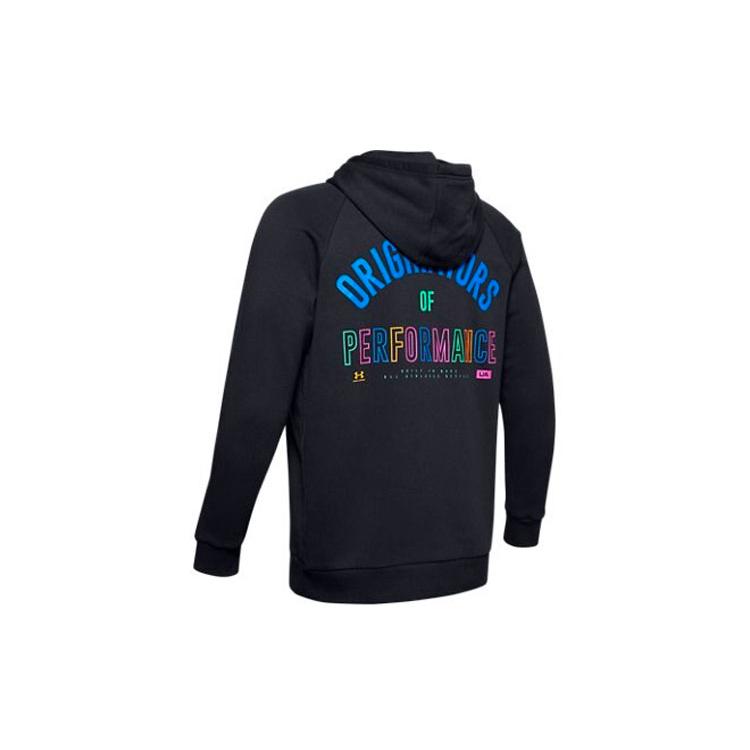 Under Armour Sweatshirts Men's Black Hooded Moderate Regular 1355639-001