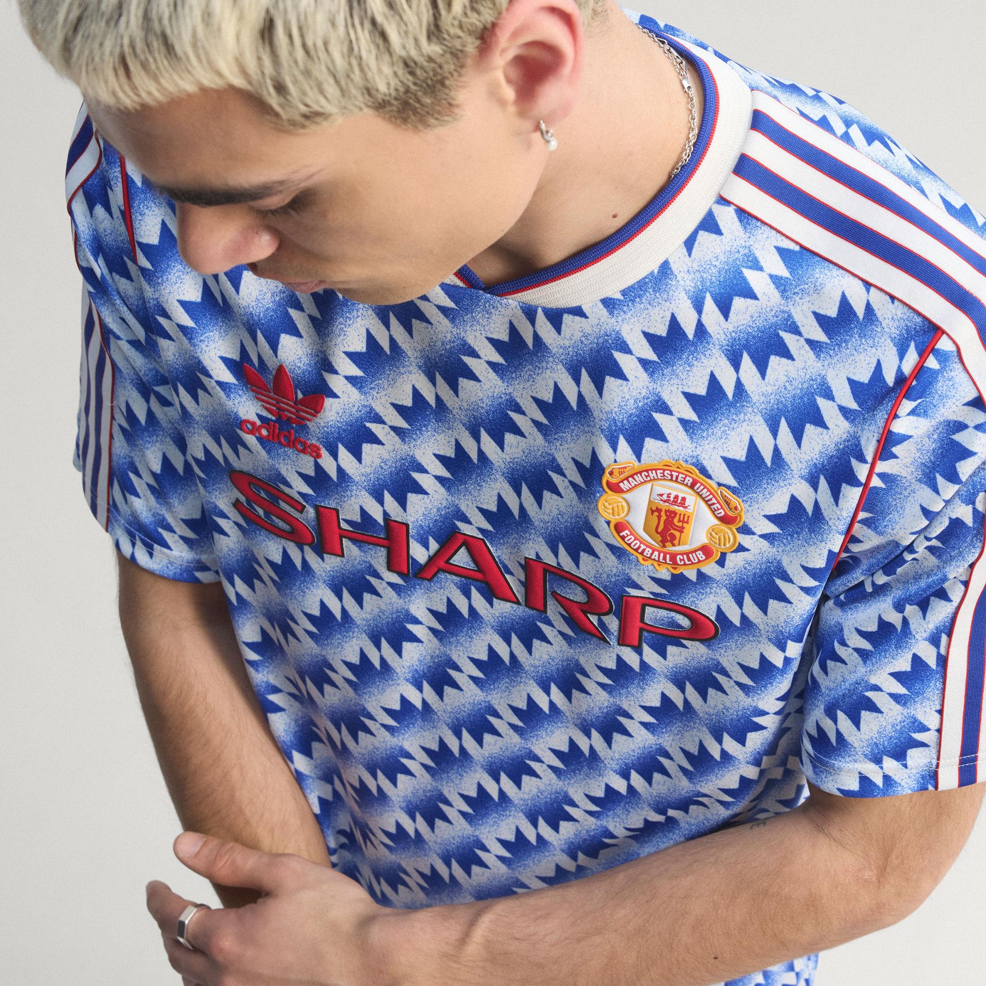 Adidas Men's Originals Manchester United Away Jersey 90 Soccer Jersey