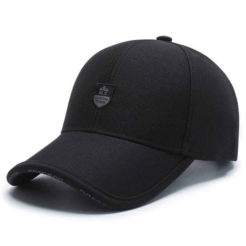 New Black Baseball Caps For Men Women Sunhat Solid Letter Sunscreen Cap Outdoor Fishing Running Hip Hop Baseball Hats Casquette