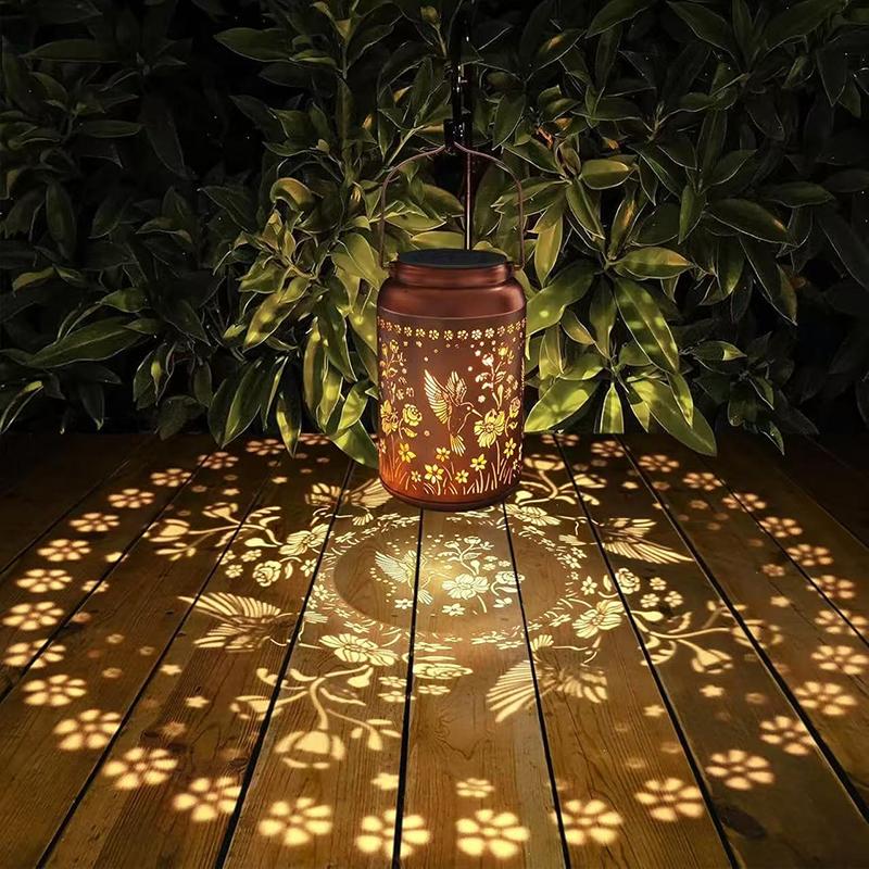 1 PCS Hummingbird Solar Lantern Outdoor Battery Powered Waterproof LED Lights for Garden Yard Patio Decor Holiday Gift