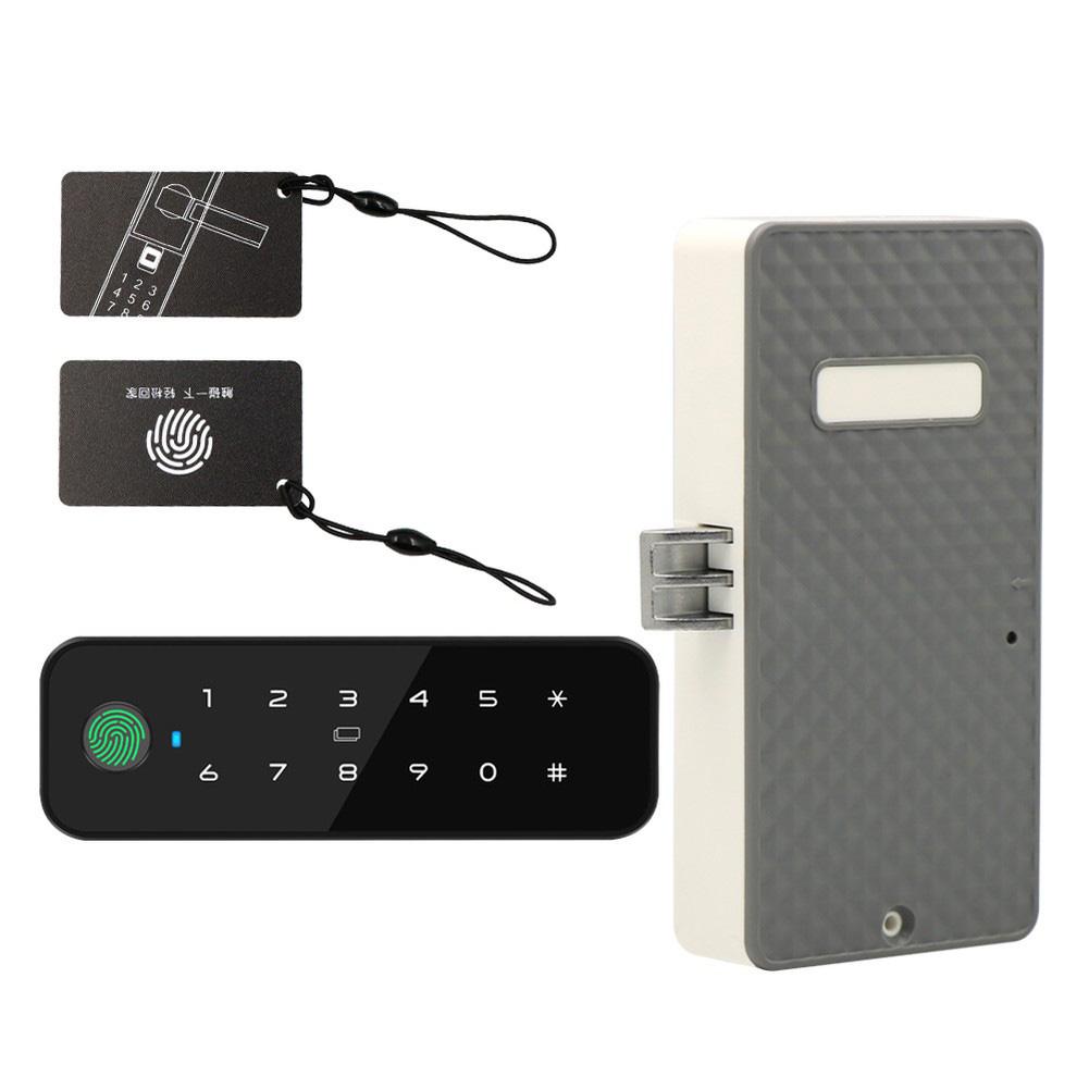 Smart Cabinet Door Lock with Fingerprint NFC and App Control for Secure and Convenient Access Home Automation Compatible