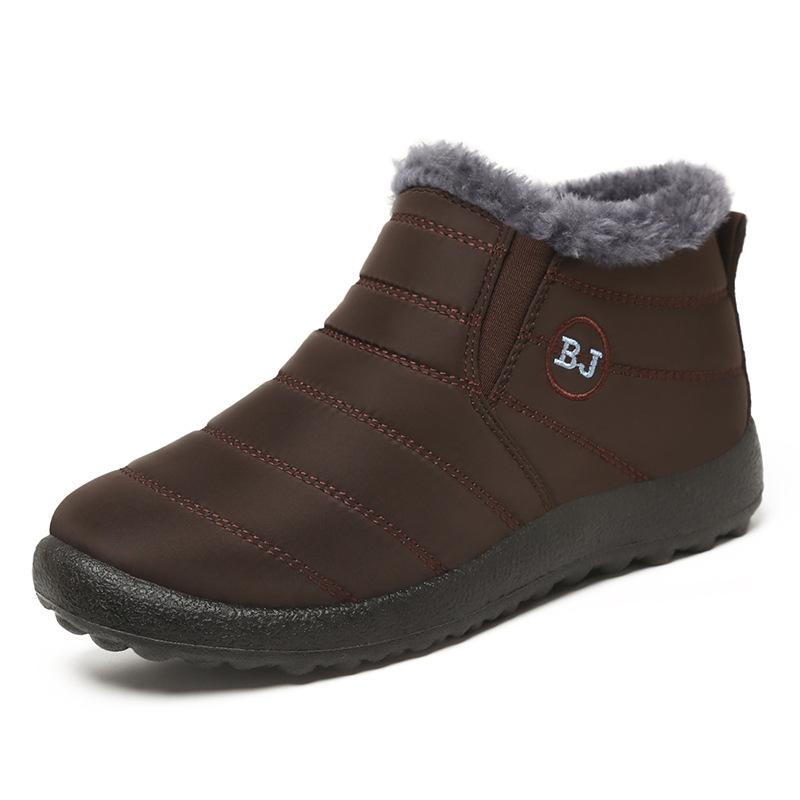 Cotton shoes new cold-proof men's shoes couple models fleece thickened cotton boots polyurethane warm snow boots casual short boots
