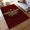 Roman Eagle Design Carpet with SPQR Insignia on Red Background. Suitable for use as an anti-slip for living room bedroom sofas