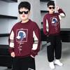 Plus Size Boys' Fleece Sweatshirt - Mid-Large Children's Warm Base Layer for Spring, Autumn, Winter