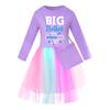 Girls Star Rainbow Lace Dress 5942