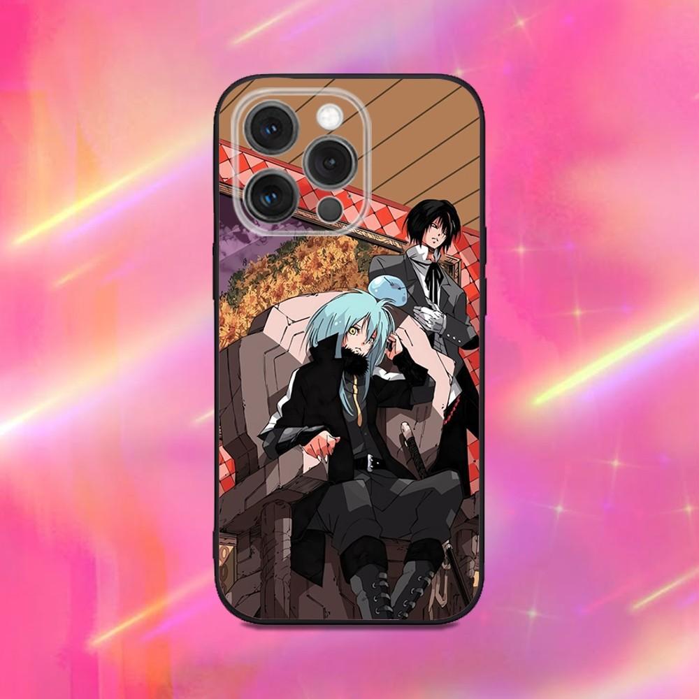 

Rimuru Tempest T-Tensei Phone Case For iPhone 16,15,14,13,12,11,Pro,Max,Plus,X,XS,XR,SE,8,7,Mini,Soft Silicone Black Case iPhone15pro
