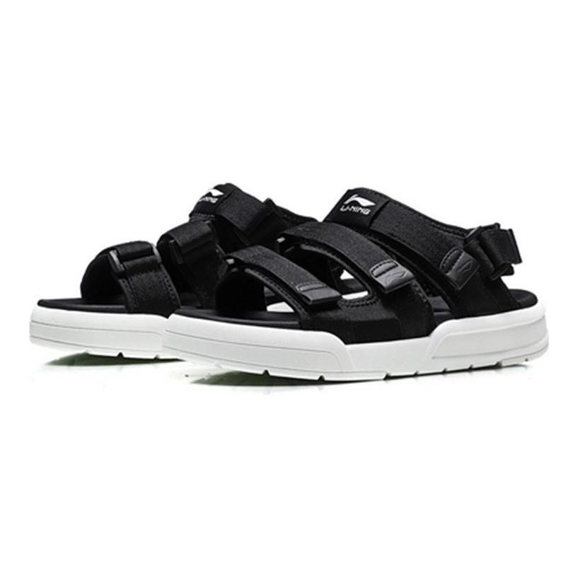 Li Ning Plážové sandály Pánské Černé AGUN012-4