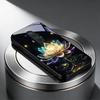 tellar Luminescence Lotus Black Glass Phone Case For OnePlus Ace 2 3 5 Pro Nord CE 2T 2 3 Lite 6 7T 8 9 10 Pro 11R 12R 13R Cover