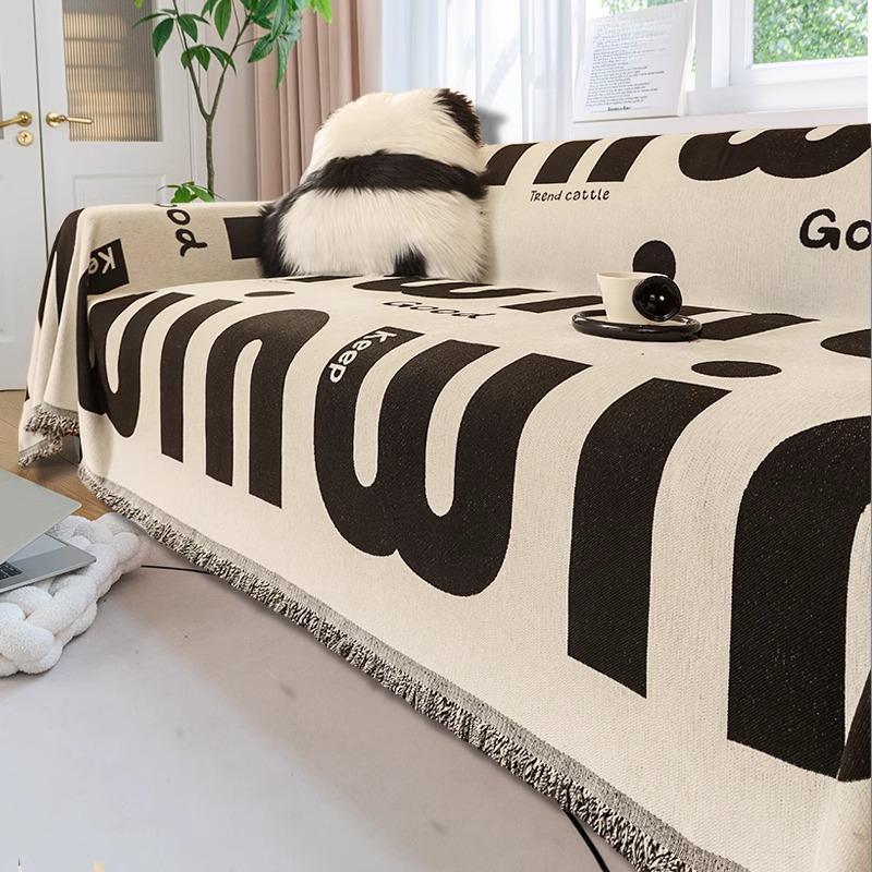 INS Style Double-Sided Available Sofa Towel Full Cover Cloth Four Seasons Universal All-Inclusive Sofa Cover Non-Slip Anti-Scratching Sofa Cushion