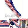Stylish Day Independence Ribbon With Five Star Stripes American Bow Flag