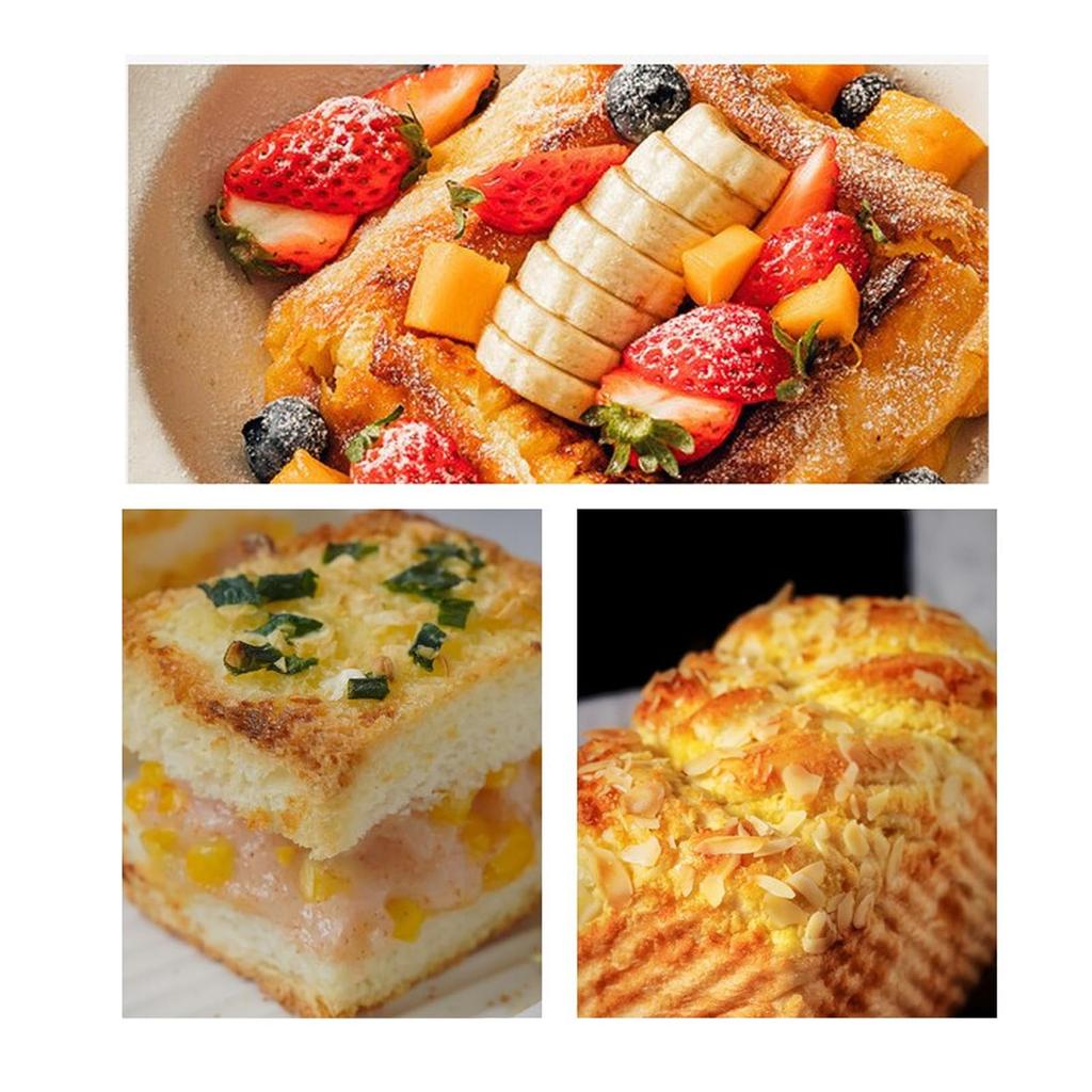 Multipurpose carbon steel loaf pan, oven-safe and dishwasher-safe (gold) with lid