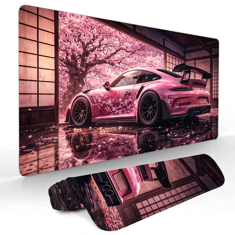 Artystyczny Estetyczny Design Samochodu Sportowego Podkładka pod Mysz Mata na Biurko Pad do Gier Antypoślizgowa Obszyty Brzeg Akcesoria Komputerowe Podkładka pod Mysz Komputerową Dywanik Biurowy