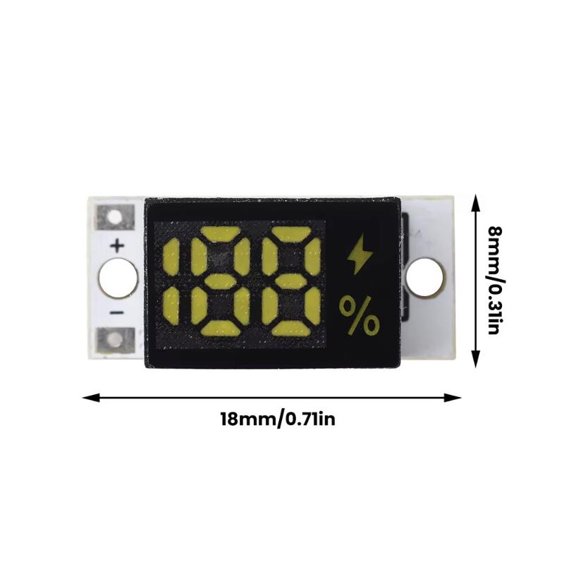 Miniature Battery Level Indicator for 1S 2S 3S 4S Lithium Batteries Accurate for Hobby Projects