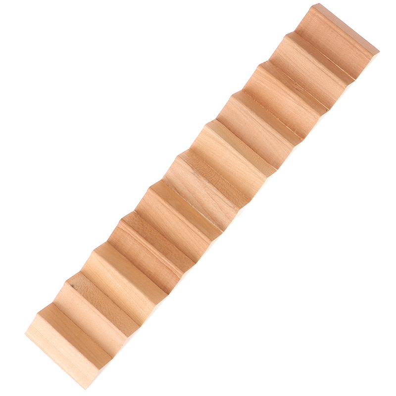1/12 Domeček pro panenky Miniaturní Dřevěné 11-Schodové Schodiště Bez Zábradlí DIY Příslušenství
