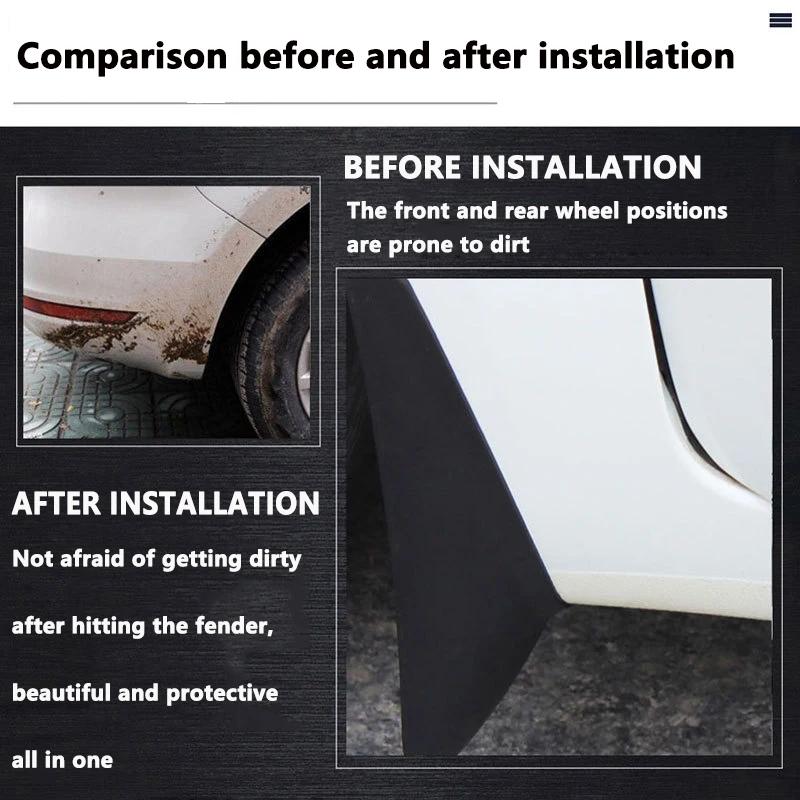 4PCS For Aeolus Haohan Dongfeng Mage 2025 2025 2025 Anti-splash Mud Guards Fender Front Rear Wheel Mudguards Splash Guard Tools