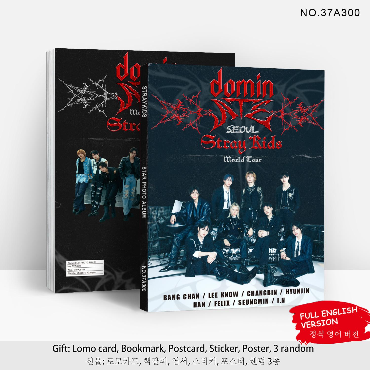 Helenal Unisex Kids Straykids Dominate Seoul World Tour Hd Photo Album Pages With Collectible Lomo Cards Bookmark Sticker Poster For Pop Fans 80 Kid Friendly Entertaining
