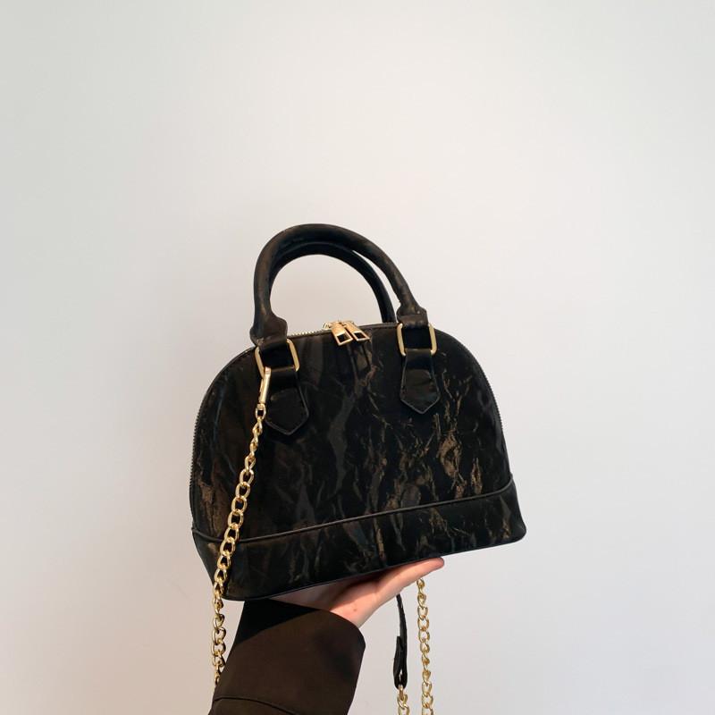 Trendy Street Style Shell Bag For Women 2024 Fashionable Simple Pu Shoulder Bag