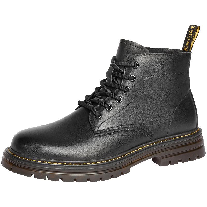 BELLE Obsidian Warrior Men s Casual Thick-Sole Martin Boots A1764DD4 41